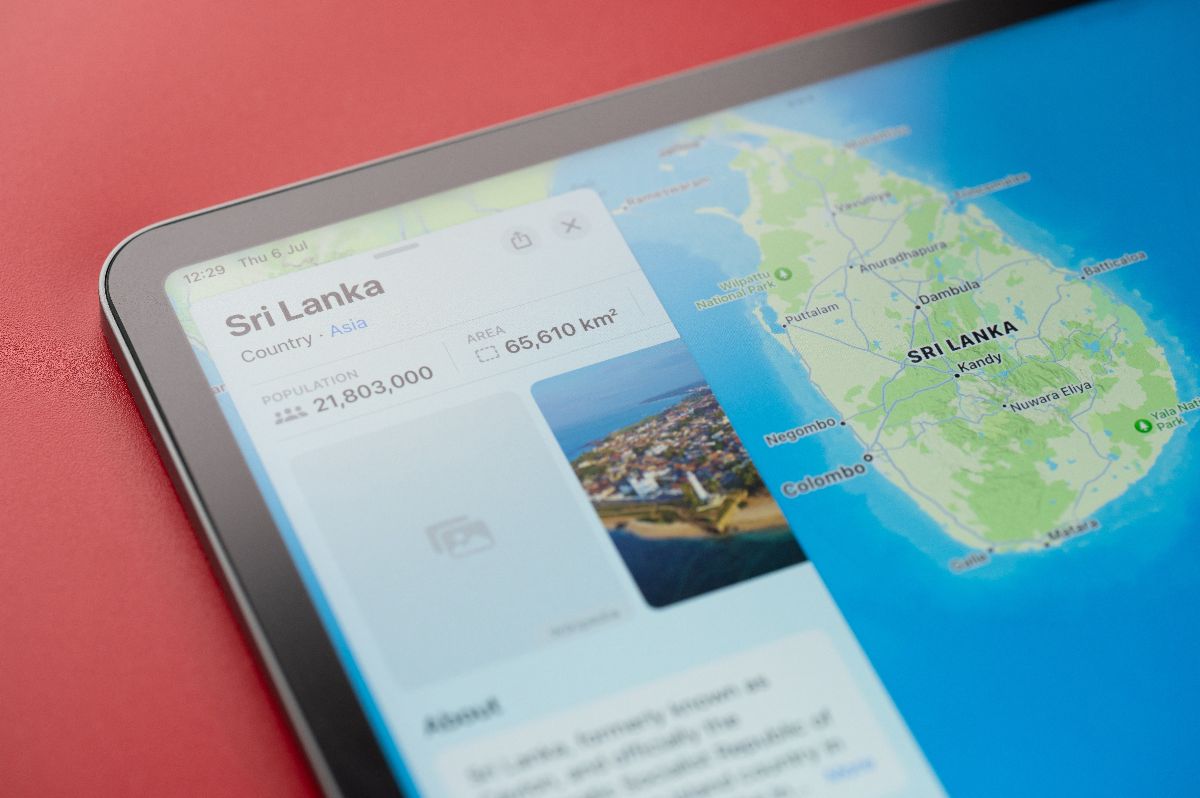 Srí Lanka látnivalók - térkép